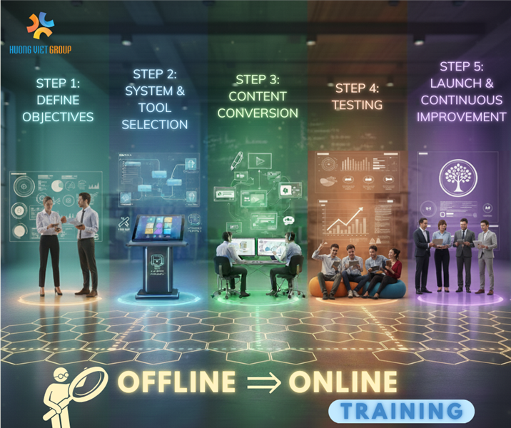 LỘ TRÌNH 5 BƯỚC CHUYỂN ĐỔI THÀNH CÔNG TỪ OFFLINE SANG ONLINE